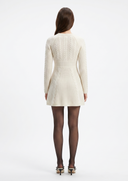 Button-Down Knitted Sweater Dress