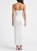 Split Tube Maxi Dress