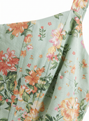 Floral Print Midi Dress with Slit