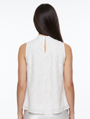 Bow Chiffon Sleeveless Top