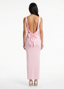 Backless Wide Strap Maxi Dress