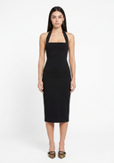 Halter Neck Bodycon Midi Dress