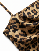 Leopard Spaghetti Strap Midi Dress