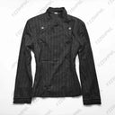 Harajuku Streak Graphic Print O-Neck Aesthetics Women Y2K T-shirt Casual Fashion Button Short Sleeve Top Versatile Clothes